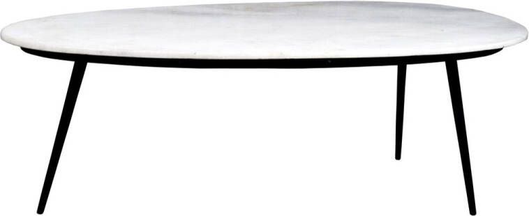 Livingfurn Salontafel Organic Marble black 110cm Marmer | Gecoat Staal - Foto 2