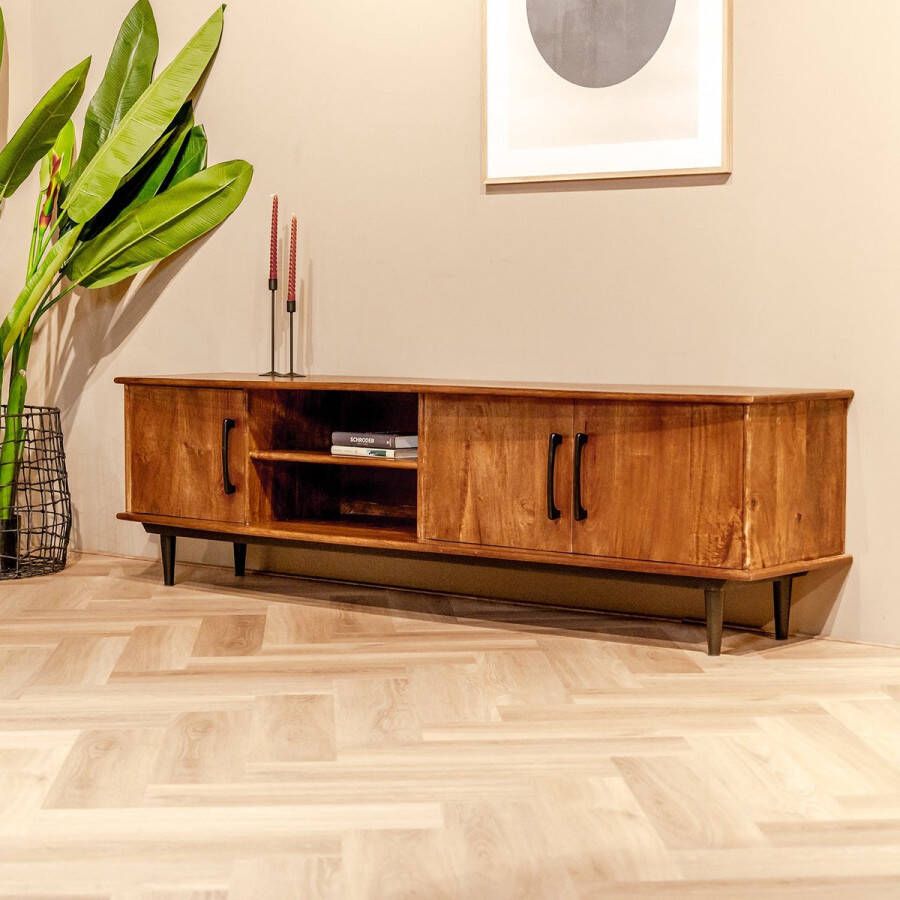Livingfurn TV-Meubel Elias Bruin Mangohout - Foto 1