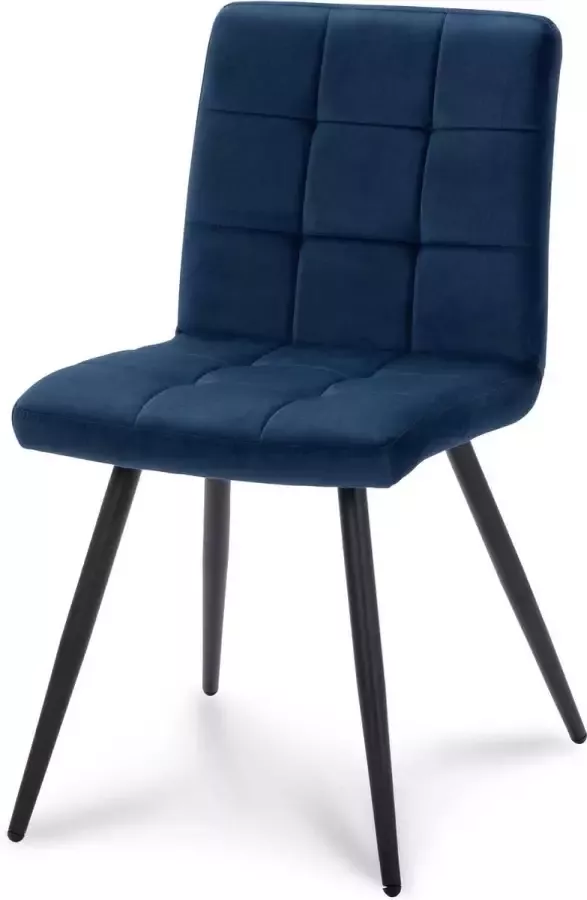 Livingstone Design Louise Eetkamerstoel Velvet Blue