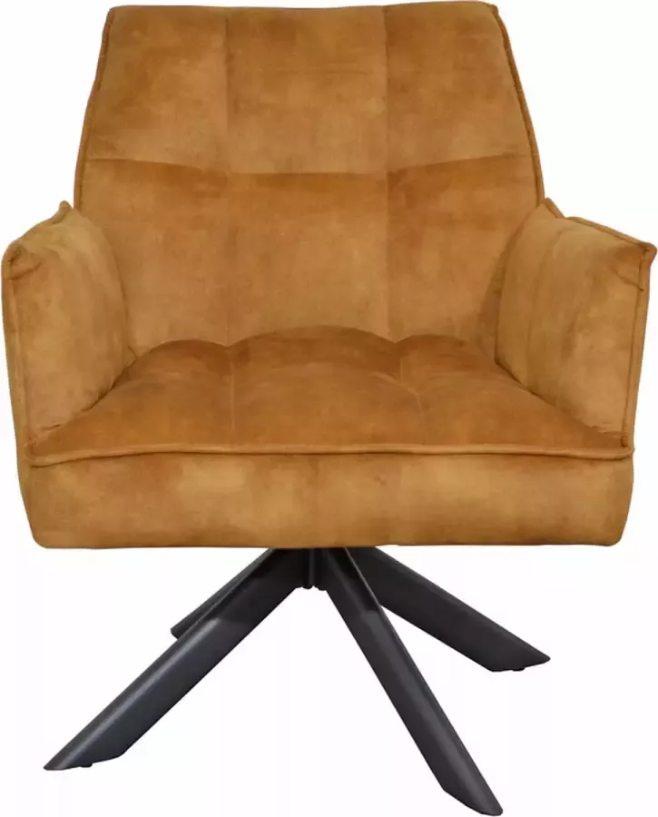 SALE! Livinn Zevenaar Fauteuil Dinand Goud 4 kleuren stof Adore Draaibaar