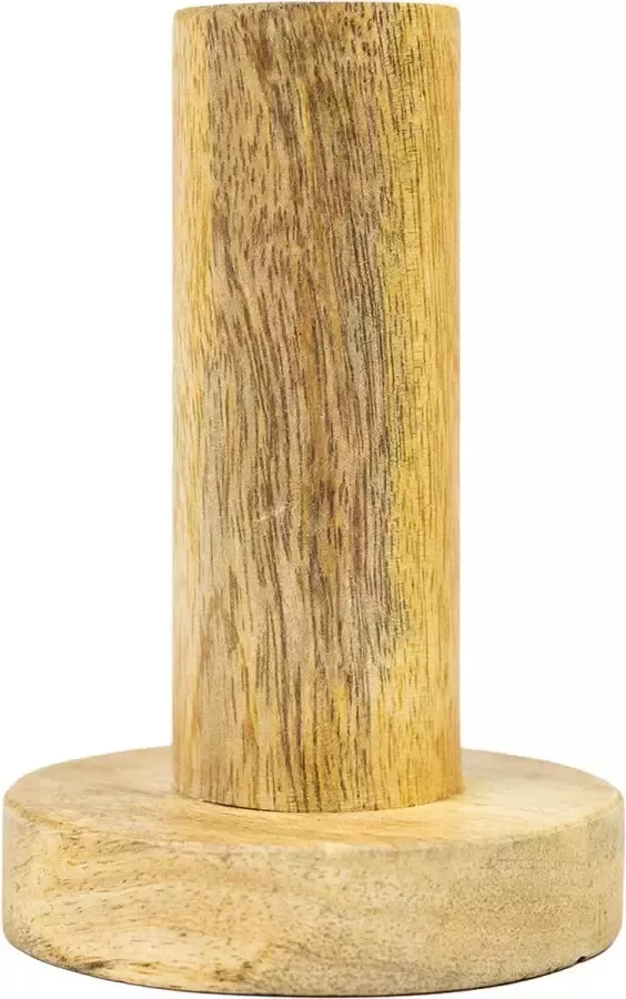 Liviza Kaarsenhouder Vela 10 Cm van hout voor op de eettafel