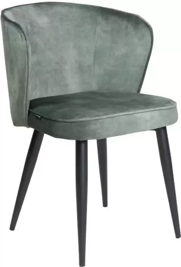 Liviza Stoel Loka Forrest groen Velvet Rond Groen 78 cm 52.5 cm 62 cm - Foto 3