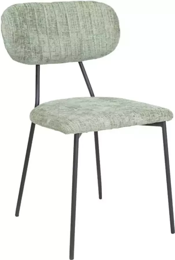 Liviza Stoel Vatir Forrest groen Polyester Rond Groen 83 cm 44.5 cm 53 cm - Foto 3