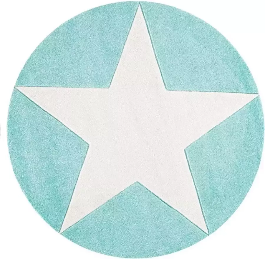 Livone Kindervloerkleed Happy Rugs Star Rond Munt Ø 133 cm