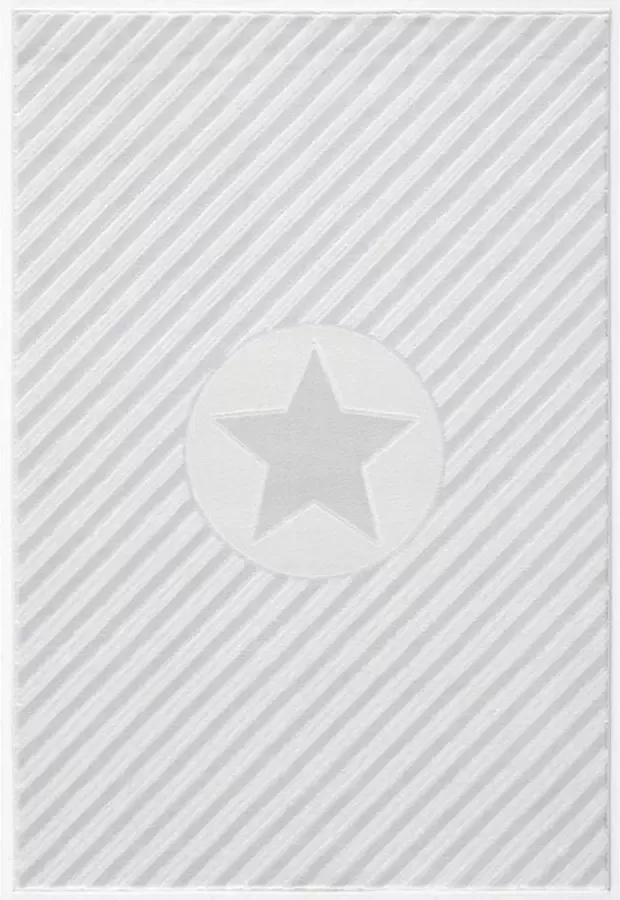 Livone Tapijt 120 cm x 180 cm Happy Rugs Decostar Grijs Wit - Foto 2