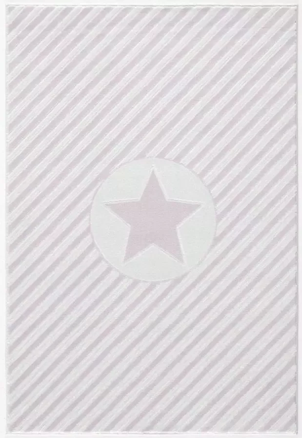 Livone Tapijt 120 cm x 180 cm Happy Rugs Decostar Roze Wit - Foto 2