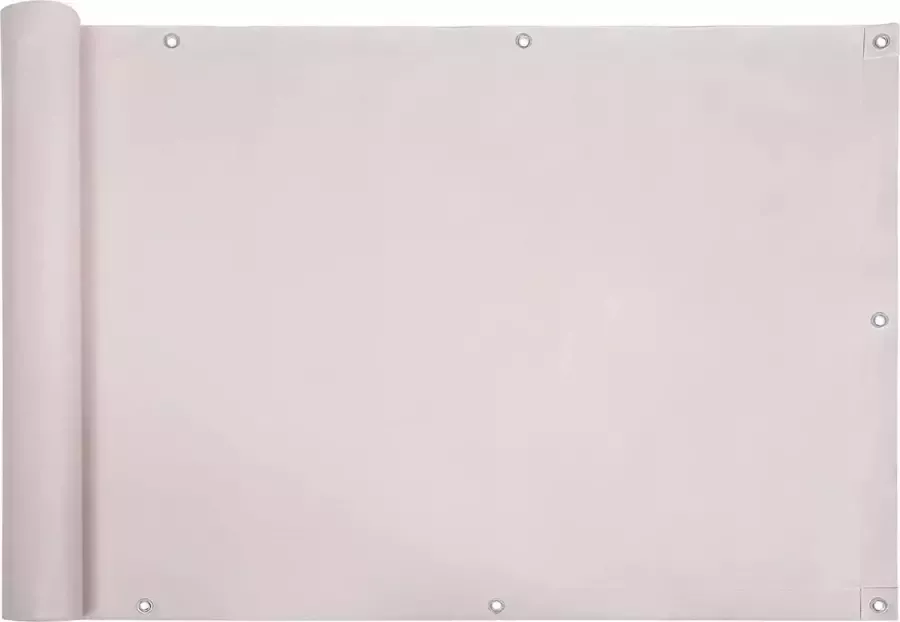 Liv's Nancy's Chalifoux Balkonscherm Privacyscherm Zonwering Zonder Schroeven Tuin PVC Crème 90 x 600 cm
