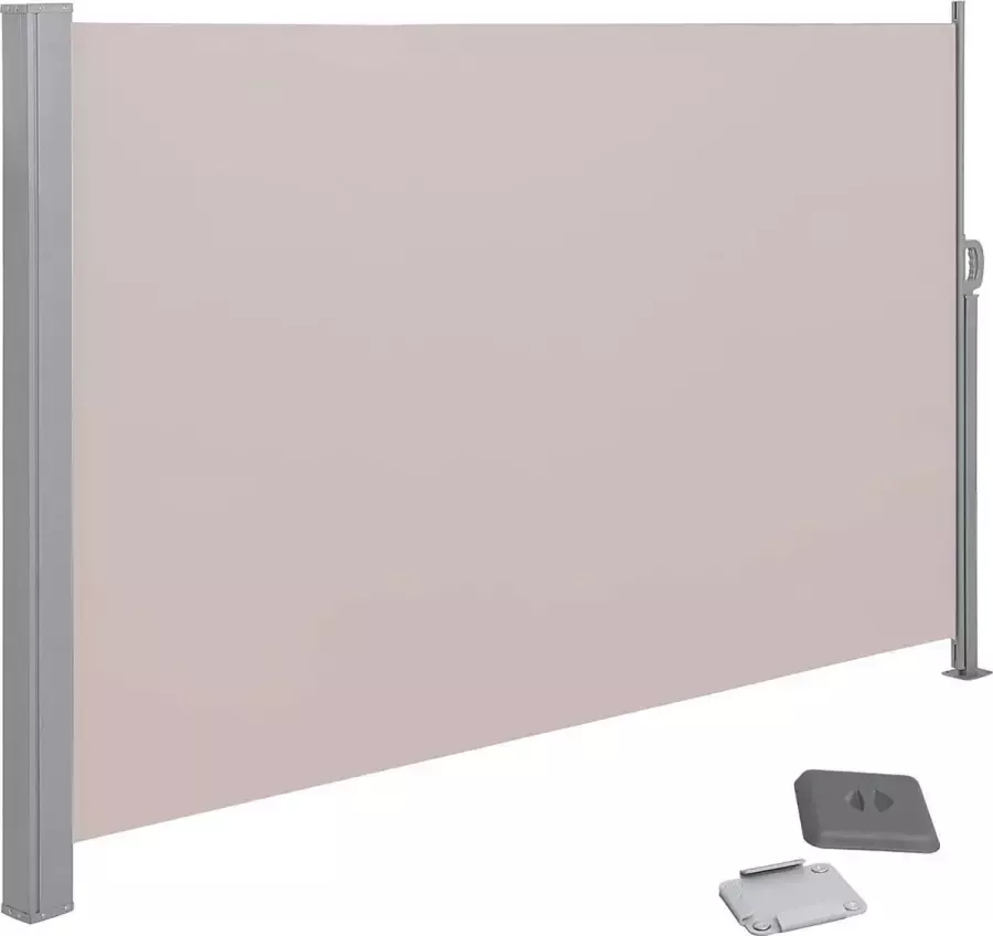 Liv's Nancy's Frogmore Privacyscherm Zijfluifel Zonwering Balkon Terras Tuin Taupé 180 x 300 cm
