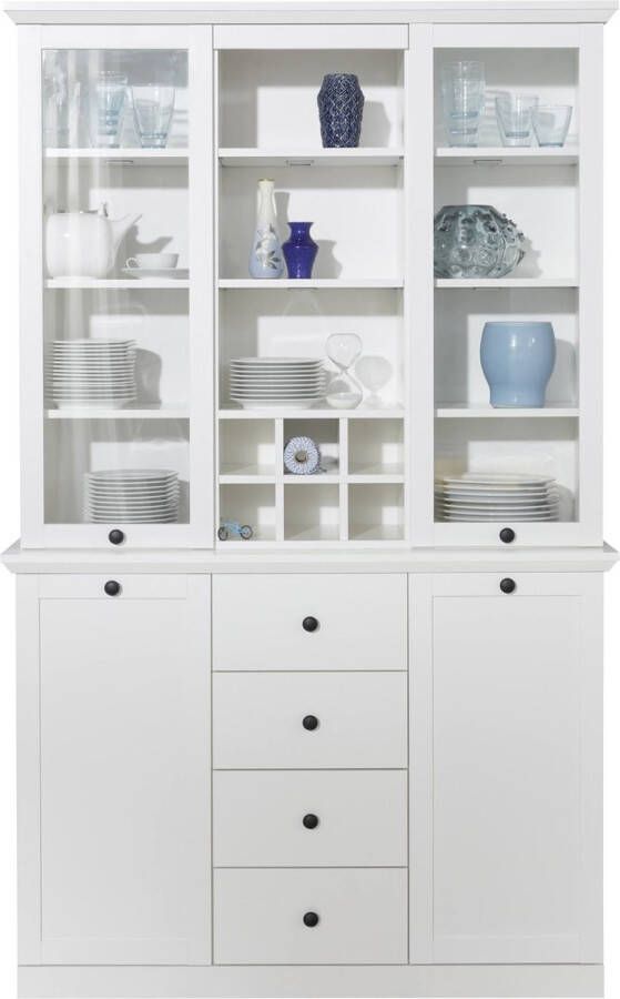 Liv's Nancy's Gail Vitrinekast 2-delig Kasten Wit 120 x 194 x 41 cm