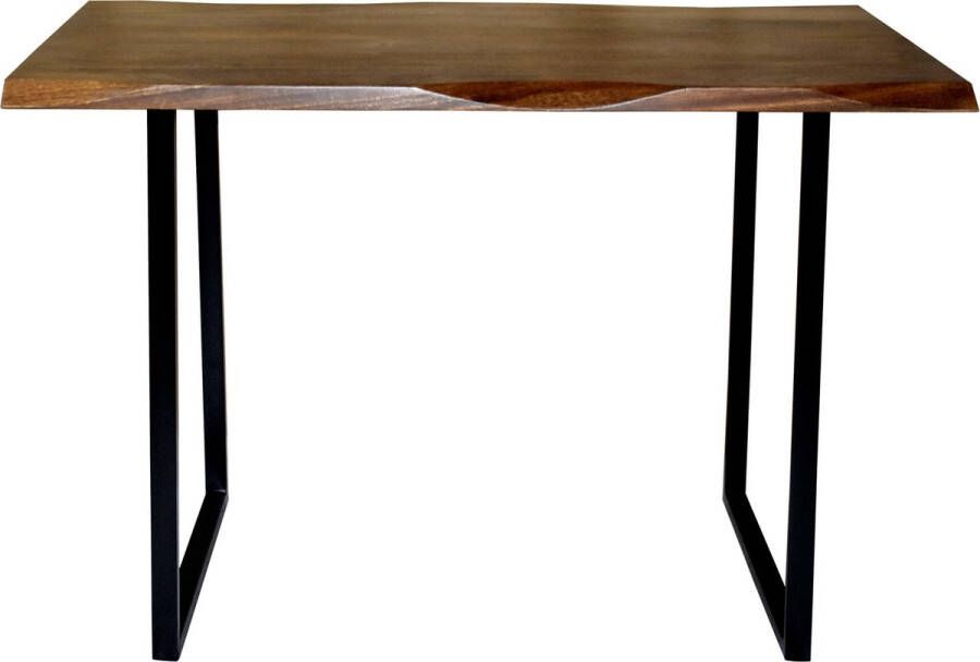 Lizzely Garden & Living Bartafel mangohout licht bruin Loisa 140x90x95 industrieel mango bar tafel - Foto 2