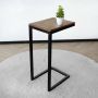 Lizzely Garden & Living Bijzettafel industrieel Jerry 69cm hoog duurzaam mangohout laptoptafel mango side table - Thumbnail 2