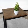 Lizzely Garden & Living Bijzettafel industrieel Jerry 69cm hoog duurzaam mangohout laptoptafel mango side table - Thumbnail 1