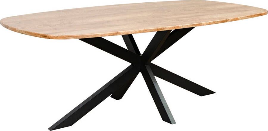 Lizzely Garden & Living Eettafel Deens ovaal 240x110cm bruin Hero ovale eettafel - Foto 2