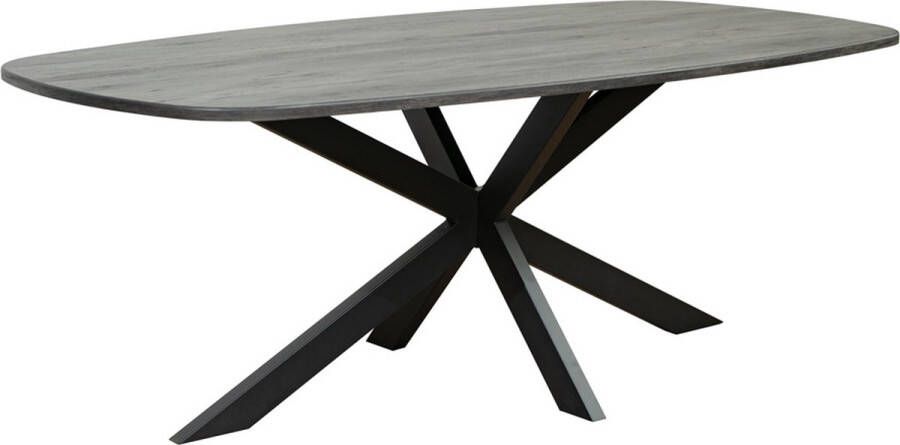 Lizzely Garden & Living Eettafel Deens ovaal 240x110cm zwart Hero ovale eettafel - Foto 2