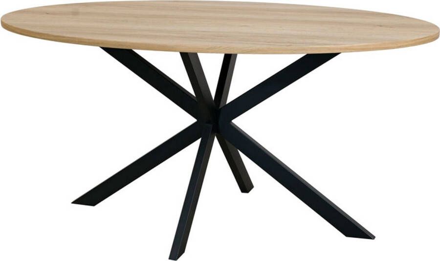 Lizzely Garden & Living Eettafel ovaal 160cm Rato lichtbruin ovale tafel x - Foto 2