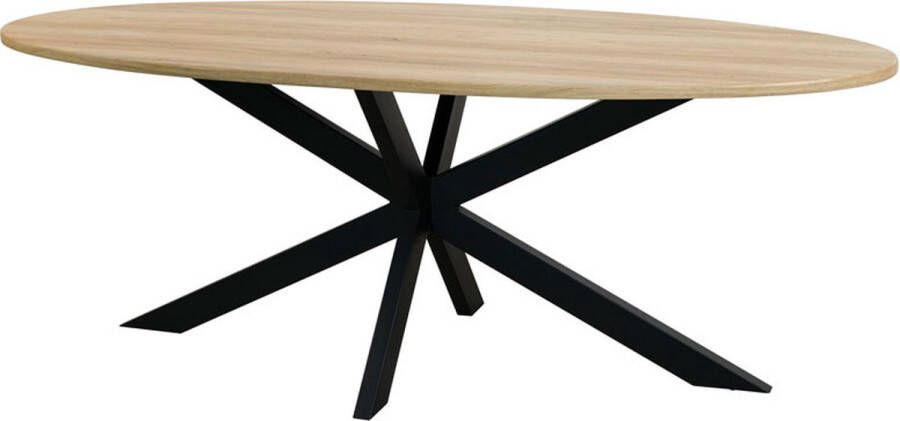 Lizzely Garden & Living Eettafel ovaal 210cm Rato lichtbruin ovale tafel - Foto 2