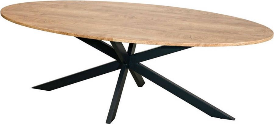 Lizzely Garden & Living Eettafel ovaal 240cm Rato bruin ovale tafel - Foto 2