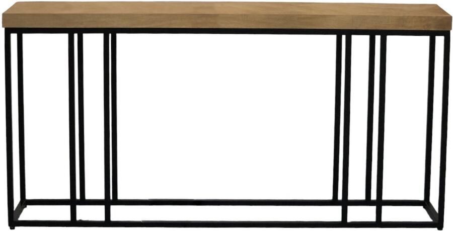 Lizzely Garden & Living Bijzettafel 150cm duurzaam mangohout Don lichtbruin industrieel side table