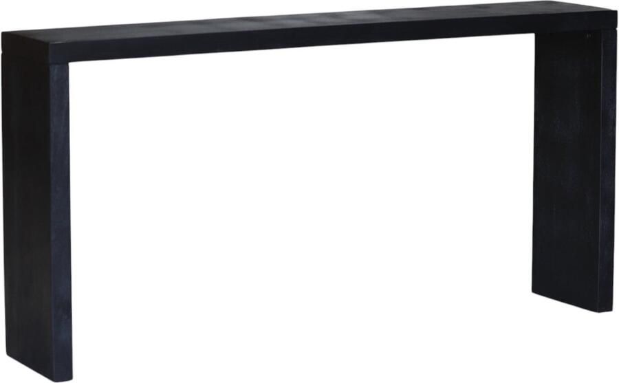 Lizzely Garden & Living Bijzettafel 150cm duurzaam mangohout Randy zwart industrieel side table