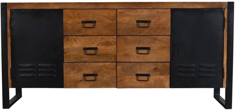 Lizzely Garden & Living Dressoir mangohout 180cm bruin Jazzy duurzaam mango kast