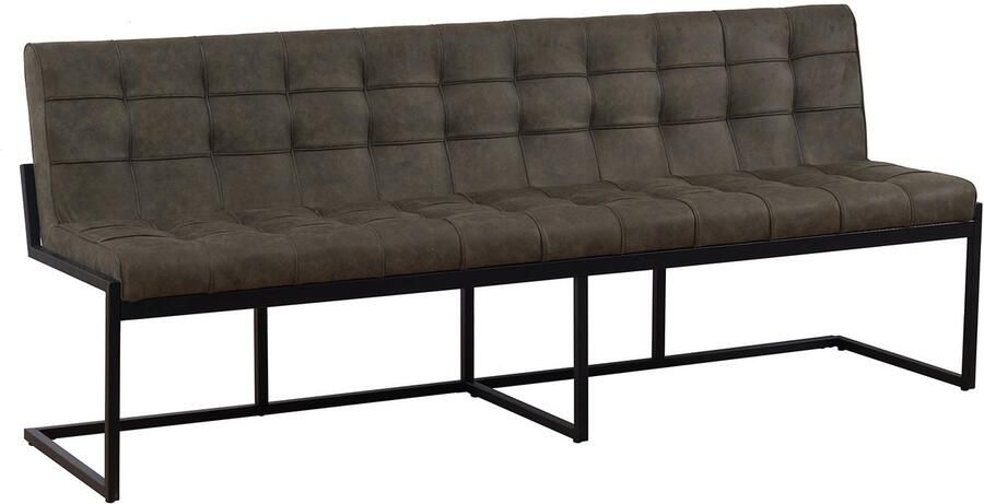 Lizzely Garden & Living Eetkamerbank 220cm Vito donkergroen microvezel eetbank