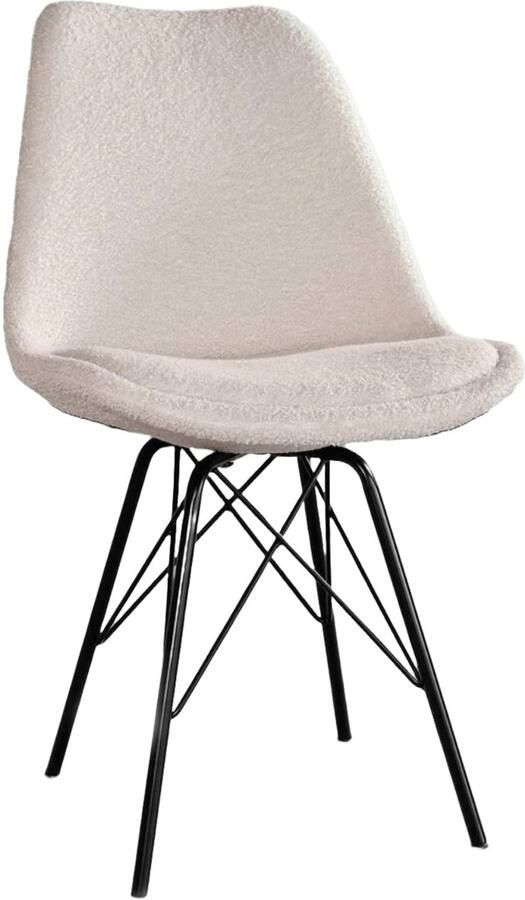 Lizzely Garden & Living SET DEAL: 6 stuks Eetkamerstoel Viga beige teddy eetstoel