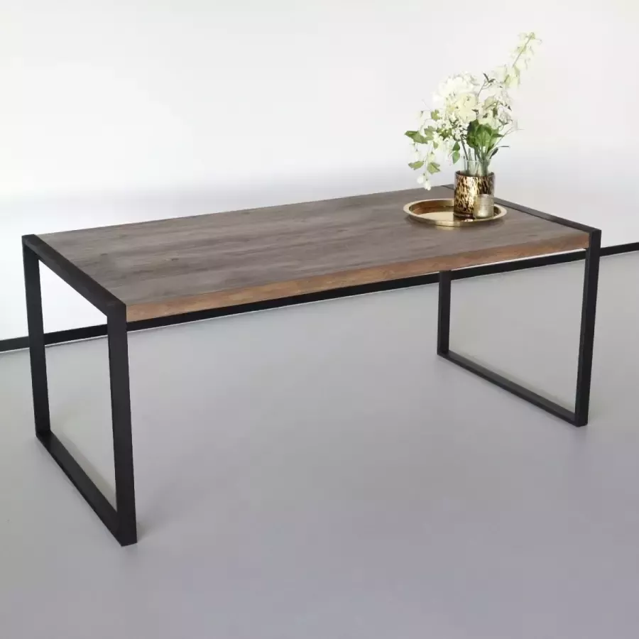 Lizzely Garden & Living Eettafel Jenckle 180cm MDF licht hout tafel - Foto 2