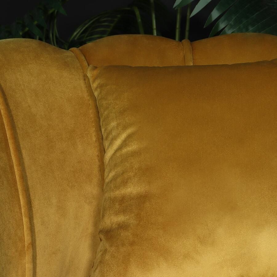 Lizzely Garden & Living Fauteuil zitbank 1 persoons stoel Belle goud bankje