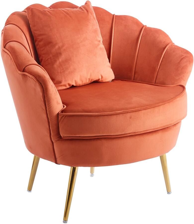 Lizzely Garden & Living Fauteuil zitbank 1 persoons stoel Belle oud roze bankje - Foto 4