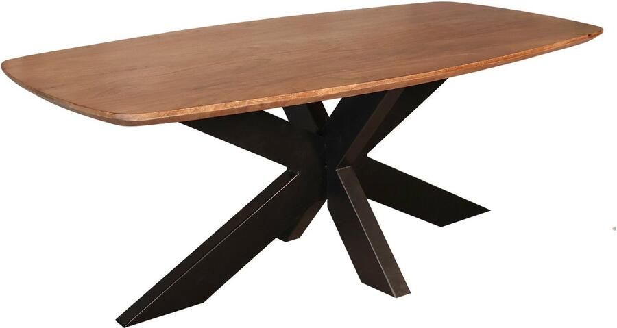 Lizzely Garden & Living Salontafel deens ovaal mangohout 120cm bruin Livy duurzaam hout mango - Foto 2