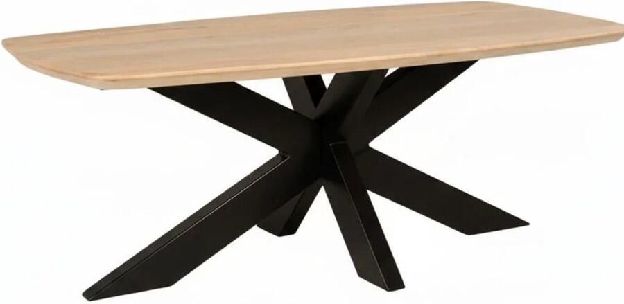 Lizzely Garden & Living Salontafel deens ovaal mangohout 120cm lichtbruin Livy duurzaam hout mango - Foto 2