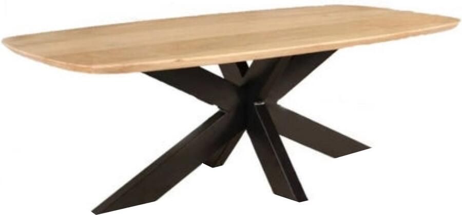 Lizzely Garden & Living Salontafel deens ovaal mangohout 130cm lichtbruin Livy duurzaam hout mango - Foto 2