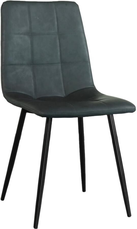 Lizzely Garden & Living Eetkamerstoel Catoo antraciet kunstleder eetstoel