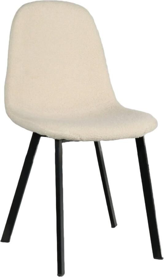 Lizzely Garden & Living SET DEAL: 6 stuks Eetkamerstoel Simpy zand teddy eetstoel zetel