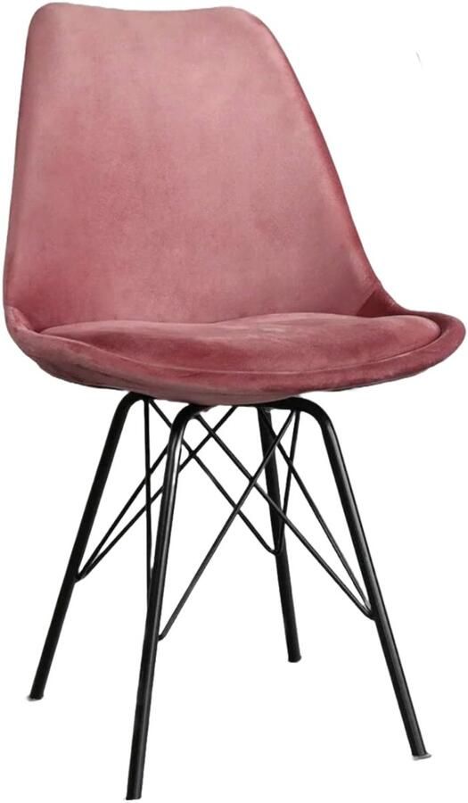 Lizzely Garden & Living Eetkamerstoel Viga Roze Velvet (voorbestelling) - Foto 6