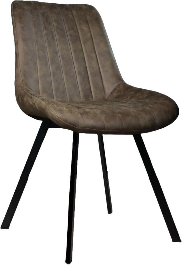 Lizzely Garden & Living Eetkamerstoel Susta donkergroen microvezel eetstoel zetel - Foto 2