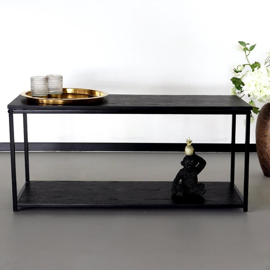 Lizzely Garden & Living TV meubel Puck zwart 100x36x45cm tv-meubel - Foto 3