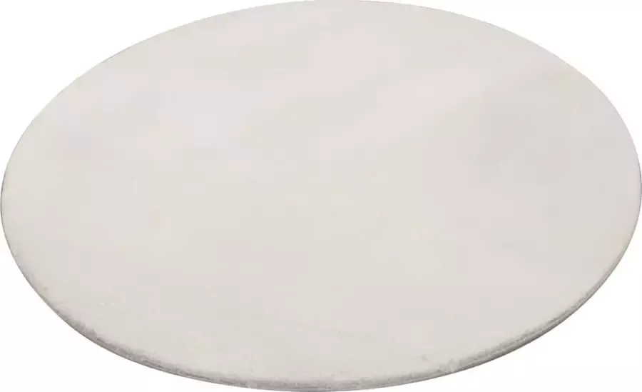 Lizzely Garden & Living Vloerkleed rond 100cm crème wit hoogpolig tapijt Liv fluffy vloerkleed - Foto 2