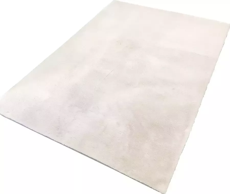 Lizzely Garden & Living Vloerkleed rechthoek 200x290cm crème wit hoogpolig tapijt Liv fluffy vloerkleed - Foto 3