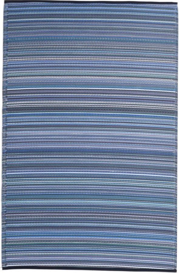 LM-Collection Kingston Outdoor Vloerkleed 150x240cm Blauw Plastic tuintapijt buitentapijt tuinkleed buitenkleed vloerkleed rond vloerkleed kinderkamer vloerkleed laagpolig vloerkleed 160x230