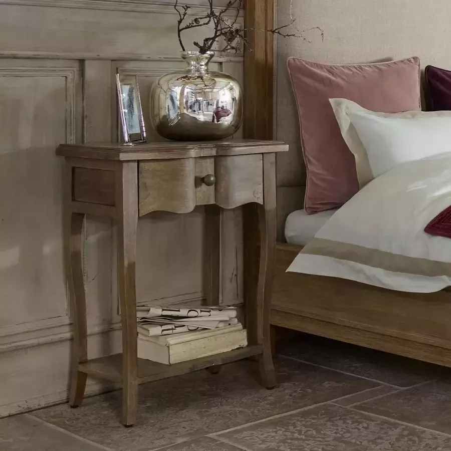 Loberon Bijzettafel Finstock antiekbruin