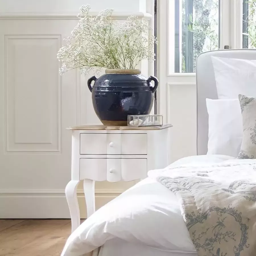 Loberon Bijzettafeltje Fairchild antiekwit