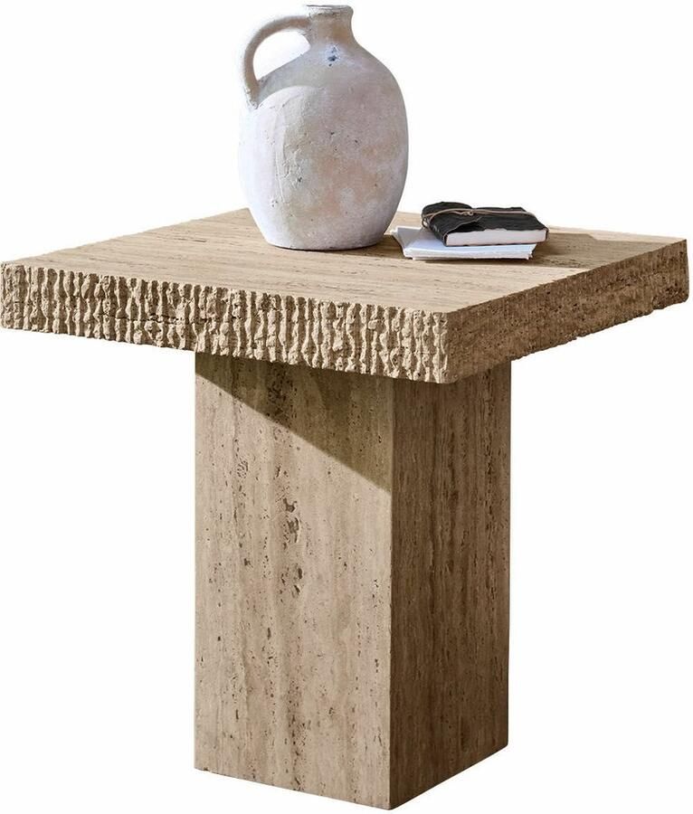 Loberon Bijzettafel Gainsbury beige