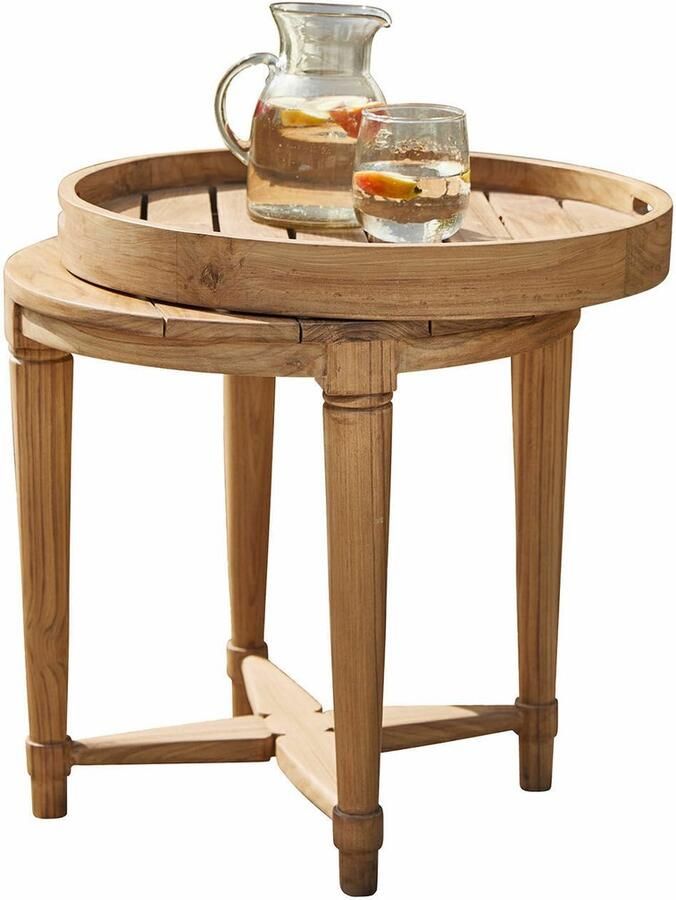 Loberon Bijzettafel Montclaire bruin