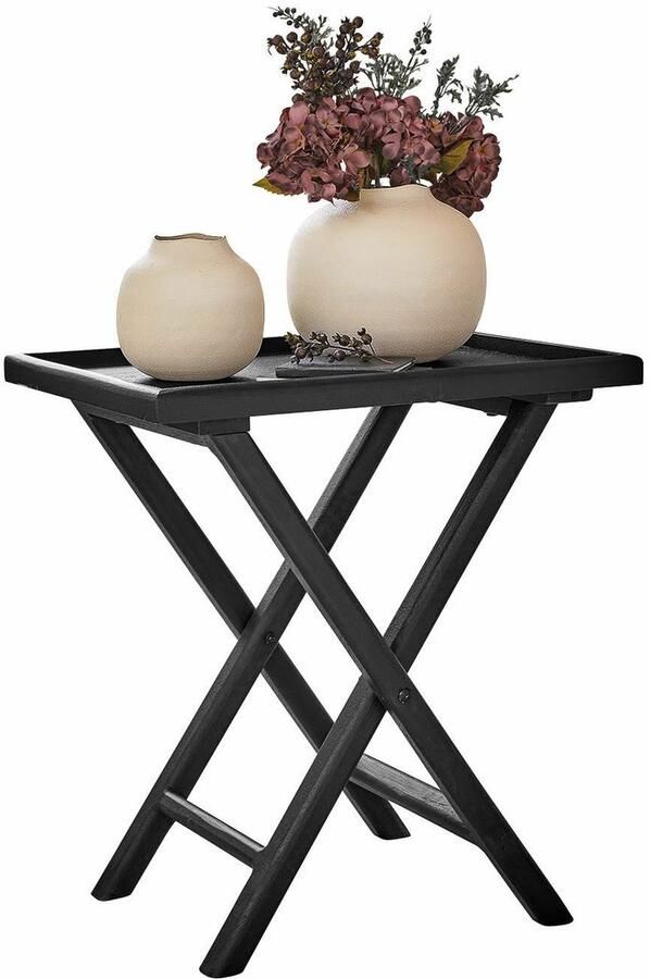 Loberon Bijzettafel Paventino zwart