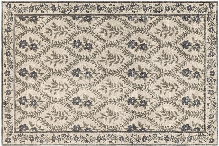 Loberon Vloerkleed Vellouris groen