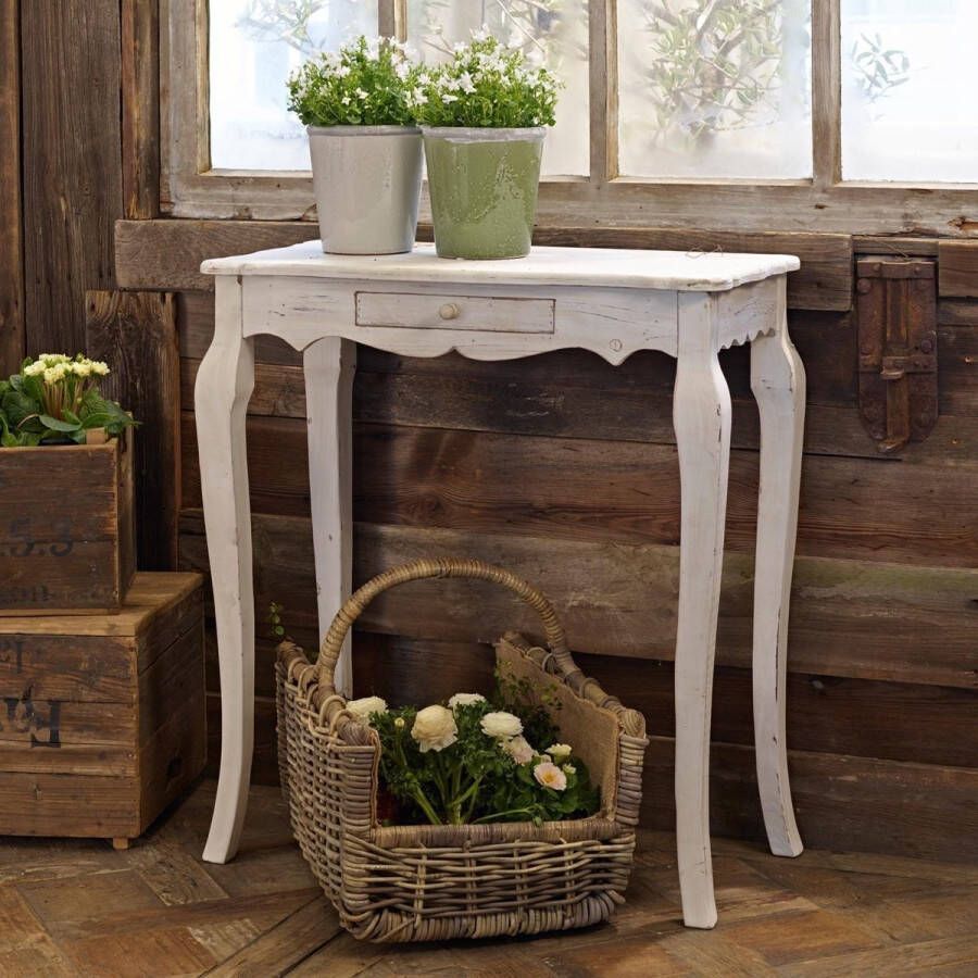 Loberon Sidetable Barbey antiekwit