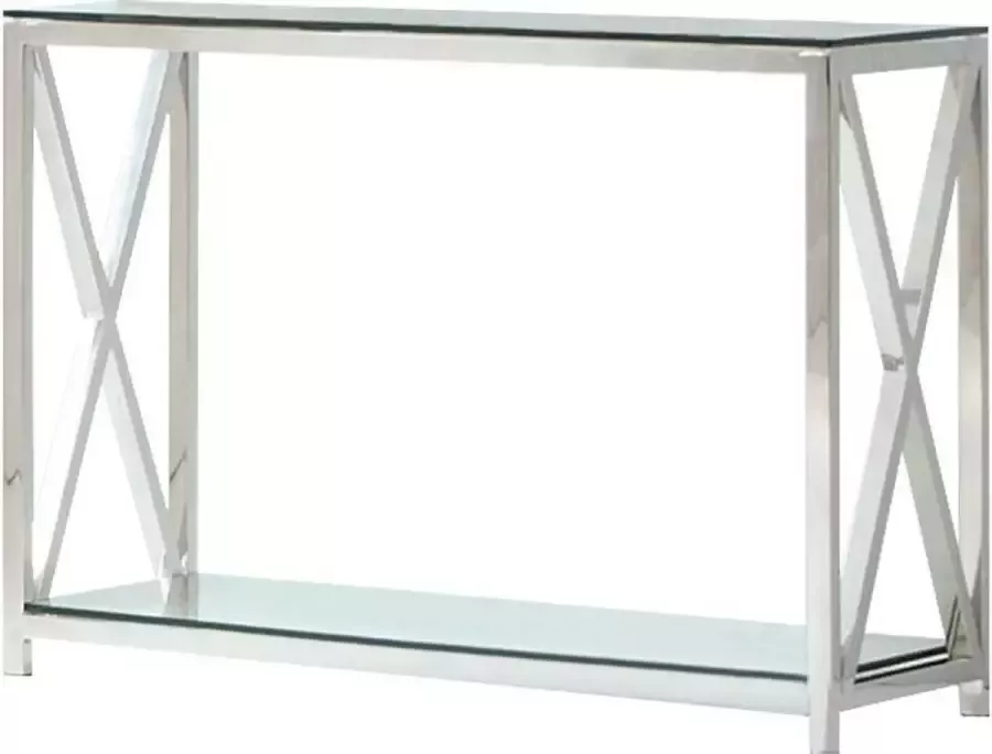 Loberon Sidetable Dartford zilverkleurig helder