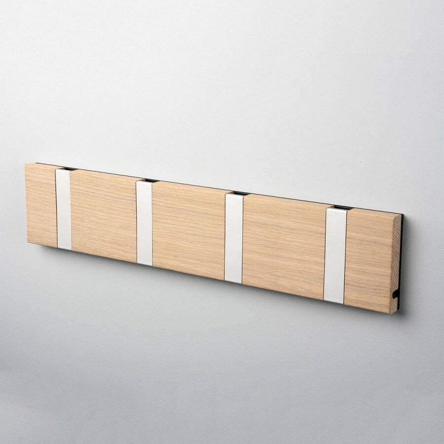 Loca Wandkapstok Knax Horizontal 4 Eiken