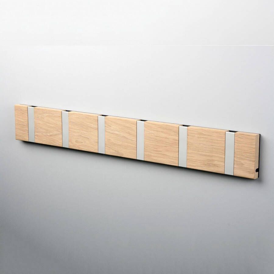 Loca Wandkapstok Knax Horizontal 6 Eiken